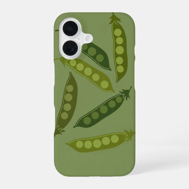 Coque iPhone 16 Vintage Pea Pod Pattern (Verso)