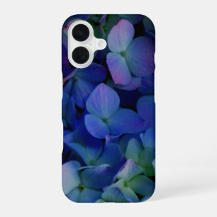 Coque iPhone 16 Violet violet rose bleu hydrangée fleurie