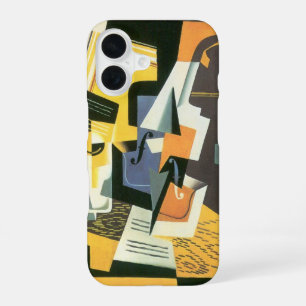 Coque iPhone 16 Violon et verre de Juan Gris, Cubisme vintage