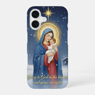 Coque iPhone 16 Virgin Mary and Child Jesus Phone Case