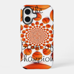 Coque iPhone 16 Vision du Court des Champions : Jeu de Basket-ball