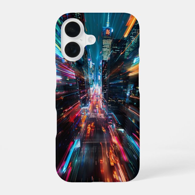 Coque iPhone 16 Vitesse dans la ville (Verso)