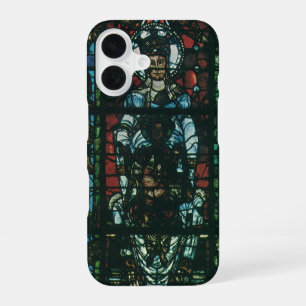 Coque iPhone 16 Vitrail d'église religieuse vintage