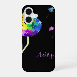 Coque iPhone 16 Vœux de Pissenlit pour la Sensibilisation à l'Auti