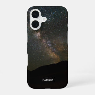 Coque iPhone 16 Voie lactée ciel nocturne. Personnalisé.