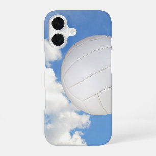 Coque iPhone 16 Volleyball dans un ciel bleu