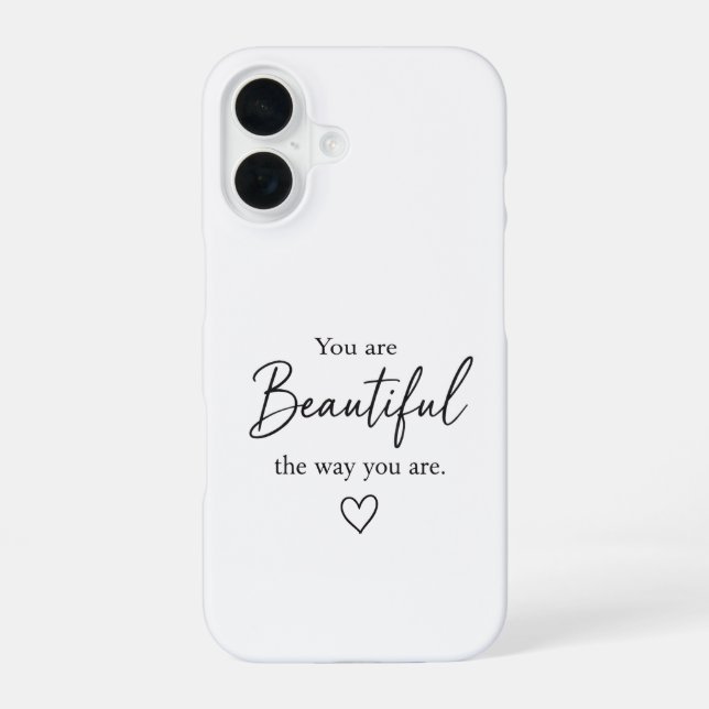 Coque iPhone 16 Vous êtes belle Étui pour iPhone 16 esthétique  (Verso)