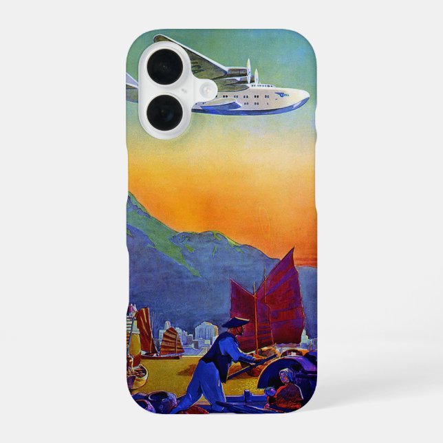 Coque iPhone 16 Voyage transpacifique (Verso)