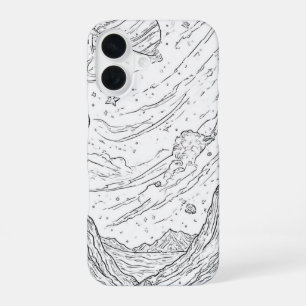Coque iPhone 16 Vue Croquis céleste