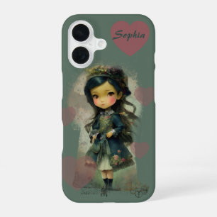 Coque iPhone 16 Whimsical Kawaii Fairy Tale Girl