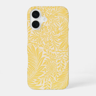 Coque iPhone 16 William Morris - Motif de feuilles et fleurs de da