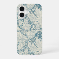 William Morris Wallflower damas bleu floral