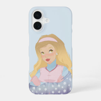 Coque iPhone 16 Winter Art | Blonde Girl | Phone Case