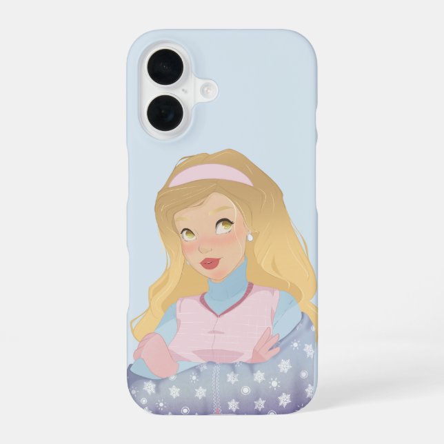 Coque iPhone 16 Winter Art | Blonde Girl | Phone Case  (Verso)