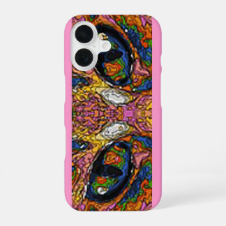 Coque iPhone 16 Yeux de chat psychédélique super