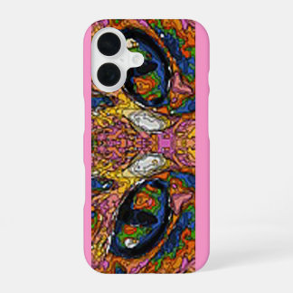 Coque iPhone 16 Yeux de Chat Psychedéliques Groovy