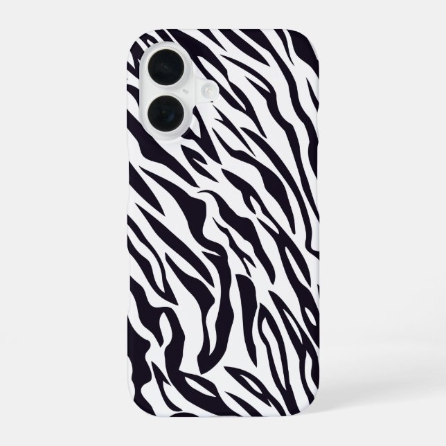 Coque iPhone 16 zèbre (Verso)