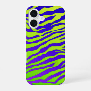 Coque iPhone 16 Zèbre vert