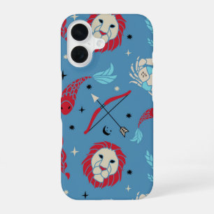Coque iPhone 16 Zodiaque Bleu Gras