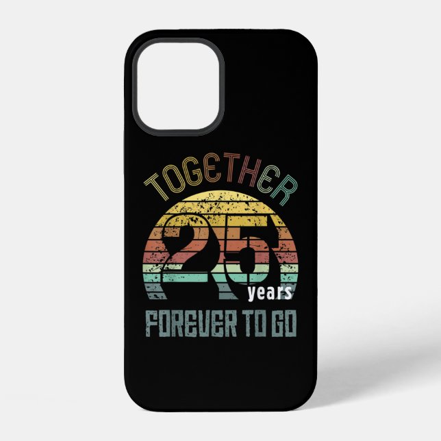 Coque iPhone 25 ans de mariage (Verso)