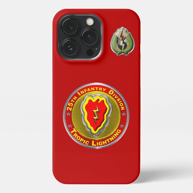 Coque iPhone 25e division d'infanterie (Verso)