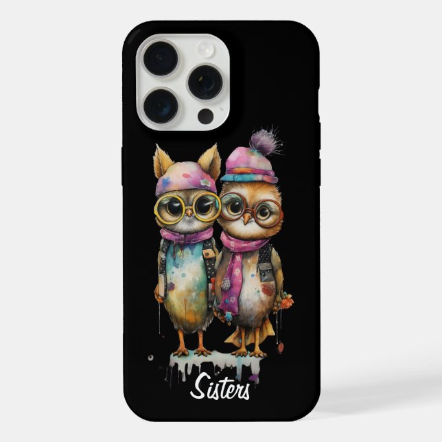 Coque iPhone 2 Chats Owlie (Verso)