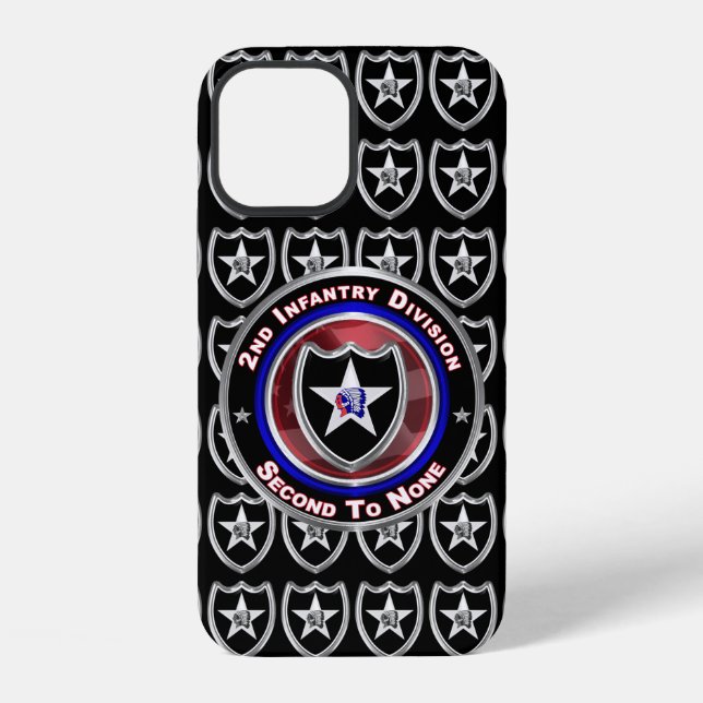 Coque iPhone 2e division d'infanterie « Seconde à aucune » (Verso)