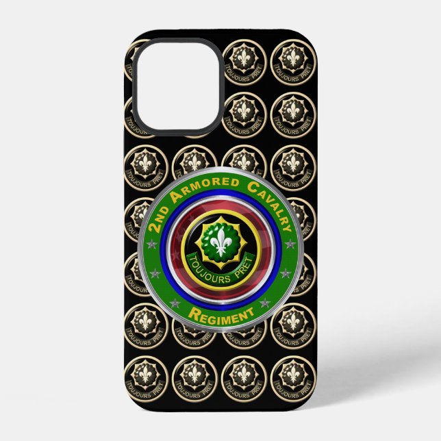 Coque iPhone 2e régiment de cavalerie blindée  (Verso)