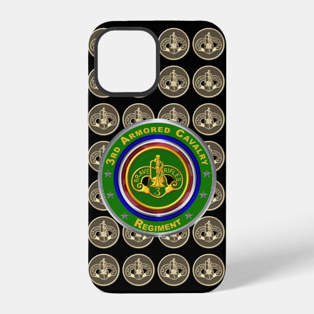 Coque iPhone 3e régiment de cavalerie blindée (Verso)