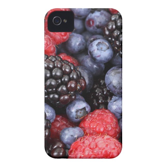 Coque iPhone 4 Case-Mate Fruit Berries Anniversaire Douche Amour Destiny (Dos)