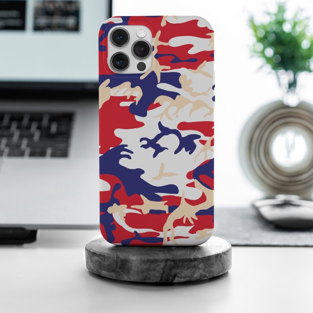Coque iPhone 4 juillet, Jour de l'Indépendance, Beige de camouf (Créateur téléchargé)