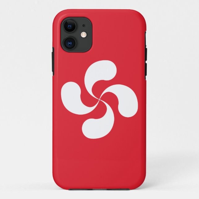 Coque Iphone 5 /  Croix Basque "Lauburu" (Dos)