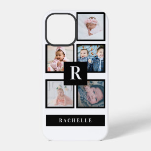 Coque iPhone 12 Pro 5 Photo & Monogramme & Nom
