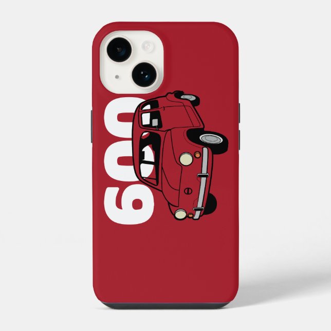 Coque iPhone 600 rouge v2 (Verso)