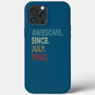 Etui iPhone 13 Pro Max 62 ans 62e anniversaire Décorations stupéfiantes d