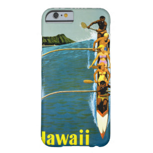 Coque iPhone 6 Barely There Affiche Vintage voyage Hawaii restaurée
