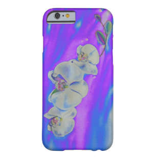 Coque iPhone 6 Barely There Aquarelle blanche Orchidée violet Breeze