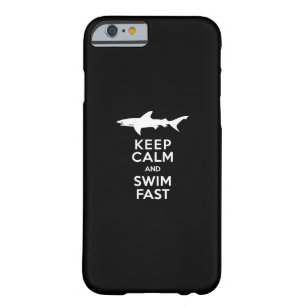Coque iPhone 6 Barely There Avertissement drôle de requin - gardez le calme et