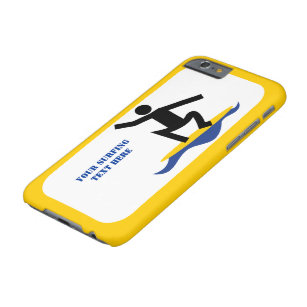 Coque iPhone 6 Barely There Cadeaux de surf, surfer sur sa planche de surf mod
