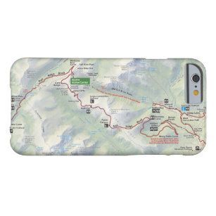 Coque iPhone 6 Barely There Cas de téléphone de carte de montagne rocheuse (le