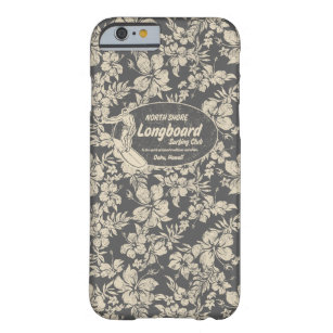 Coque iPhone 6 Barely There Club Surf Longboard Logo et Hibiscus Hawaiian