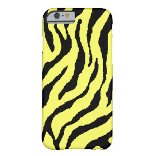 Coque iPhone 6 Barely There Corey Tiger 80s Neon Tiger Stripes (Jaune+Noir)
