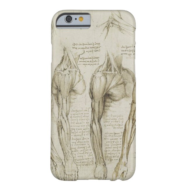 Coque iPhone 6 Barely There Croquis humains d'anatomie du bras de da Vinci (Dos)