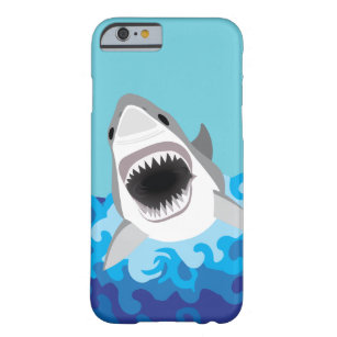 Coque iPhone 6 Barely There Grande bande dessinée drôle de requin blanc