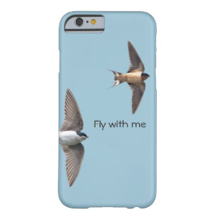Coque iPhone 6 Barely There Hirondelle d'arbre animale d'oiseau et hirondelle