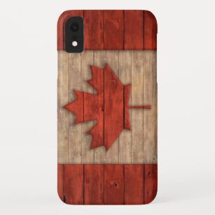 Coques Pour iPhone Le drapeau vintage du Canada a affligé la