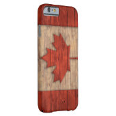 Coque iPhone 6 Barely There Le drapeau vintage du Canada a affligé la (Dos/Droite)