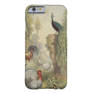 Coque iPhone 6 Barely There Paon vintage élégant et d'autres oiseaux
