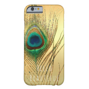 Coque iPhone 6 Barely There Peacock Plumes or exotique Boho Chic glam personna
