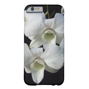 Coque iPhone 6 Barely There Photo florale d'orchidée blanche élégante